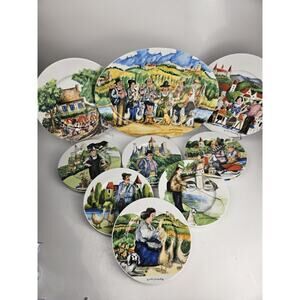 13 Perigord Guy Buffet for Williams‎ Sonoma French Country Scenes Plates Platter